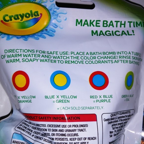 Set of 6‎ Crayola Bath Bombs - Picture 9 of 9